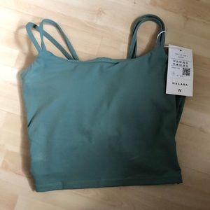 Halara Backless Twisted Workout Cropped Tank Top